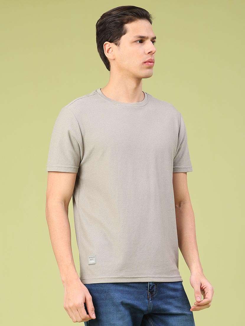 men self design short sleeve regular fit t-shirt - 22174977 -  Standard Image - 1