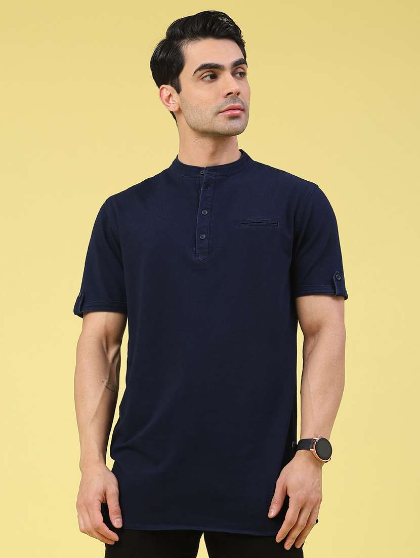 men solid short sleeve regular fit t-shirt - 22175003 -  Standard Image - 1