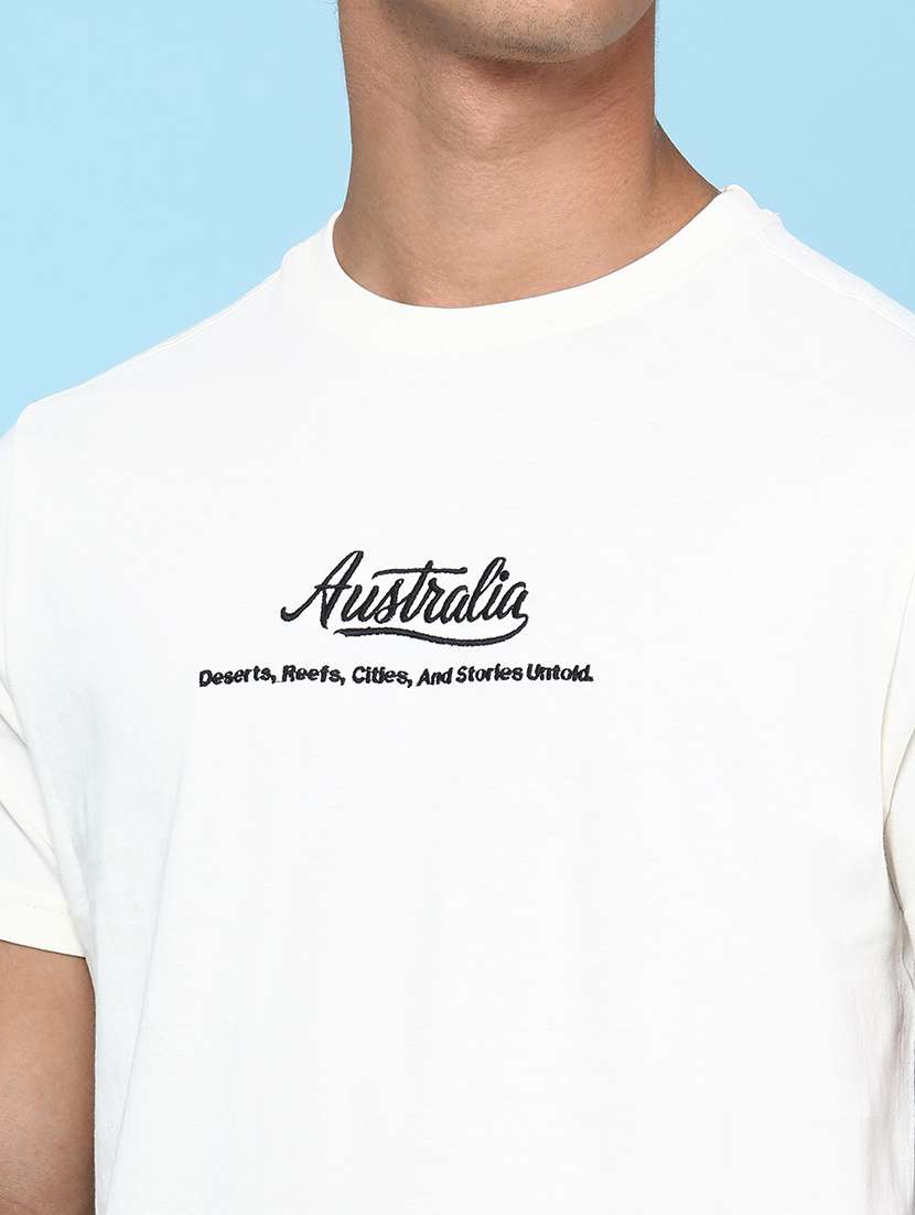Men Printed Short Sleeves Regular Fit T-shirt - 22175036 -  Standard Image - 1