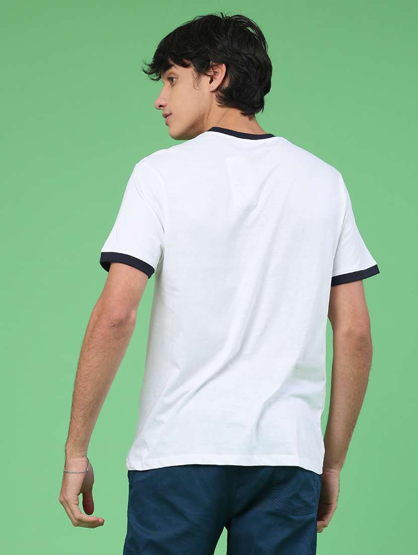 Men Printed Short Sleeve Regular Fit T-shirt - 22175040 -  Standard Image - 4