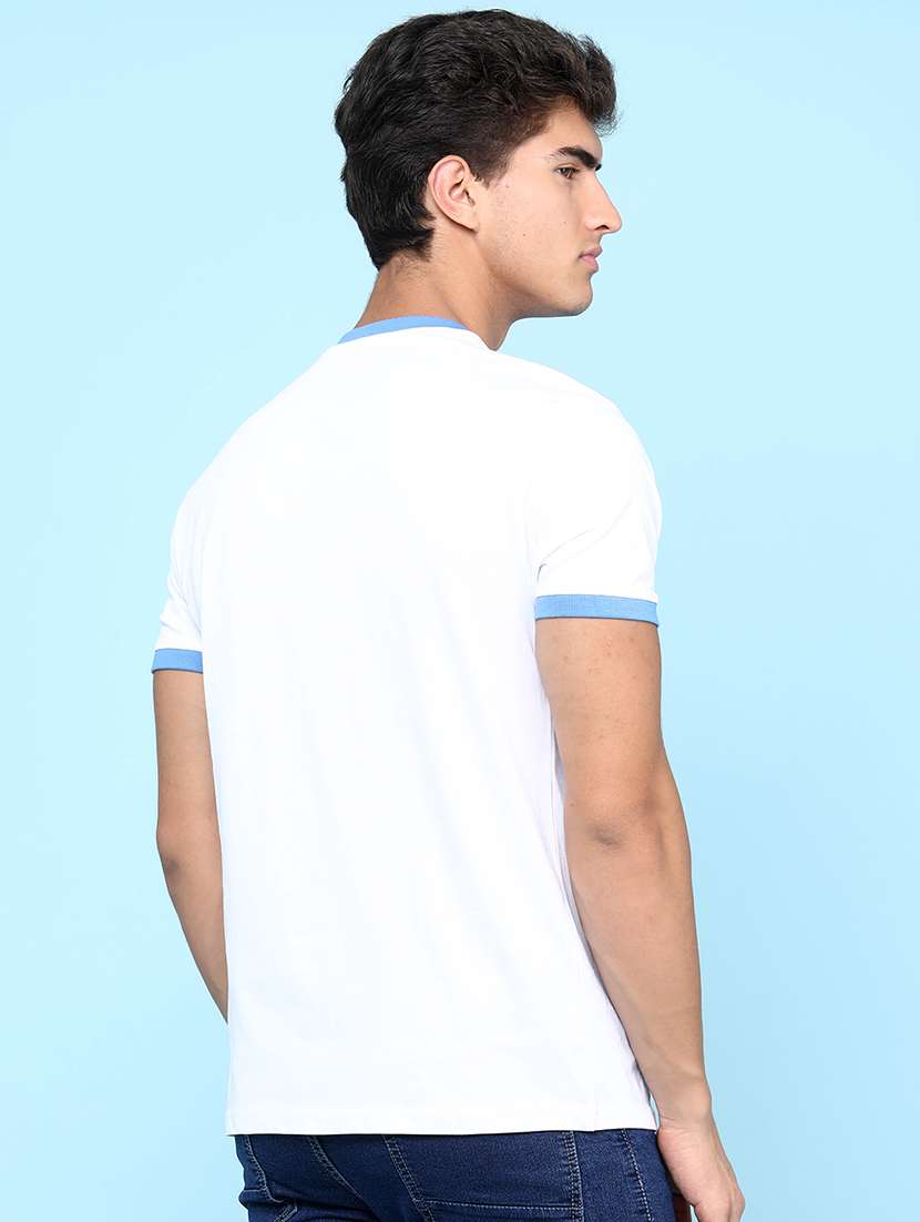 Men Chest Printed Short Sleeves Regular Fit T-shirt - 22175043 -  Standard Image - 4