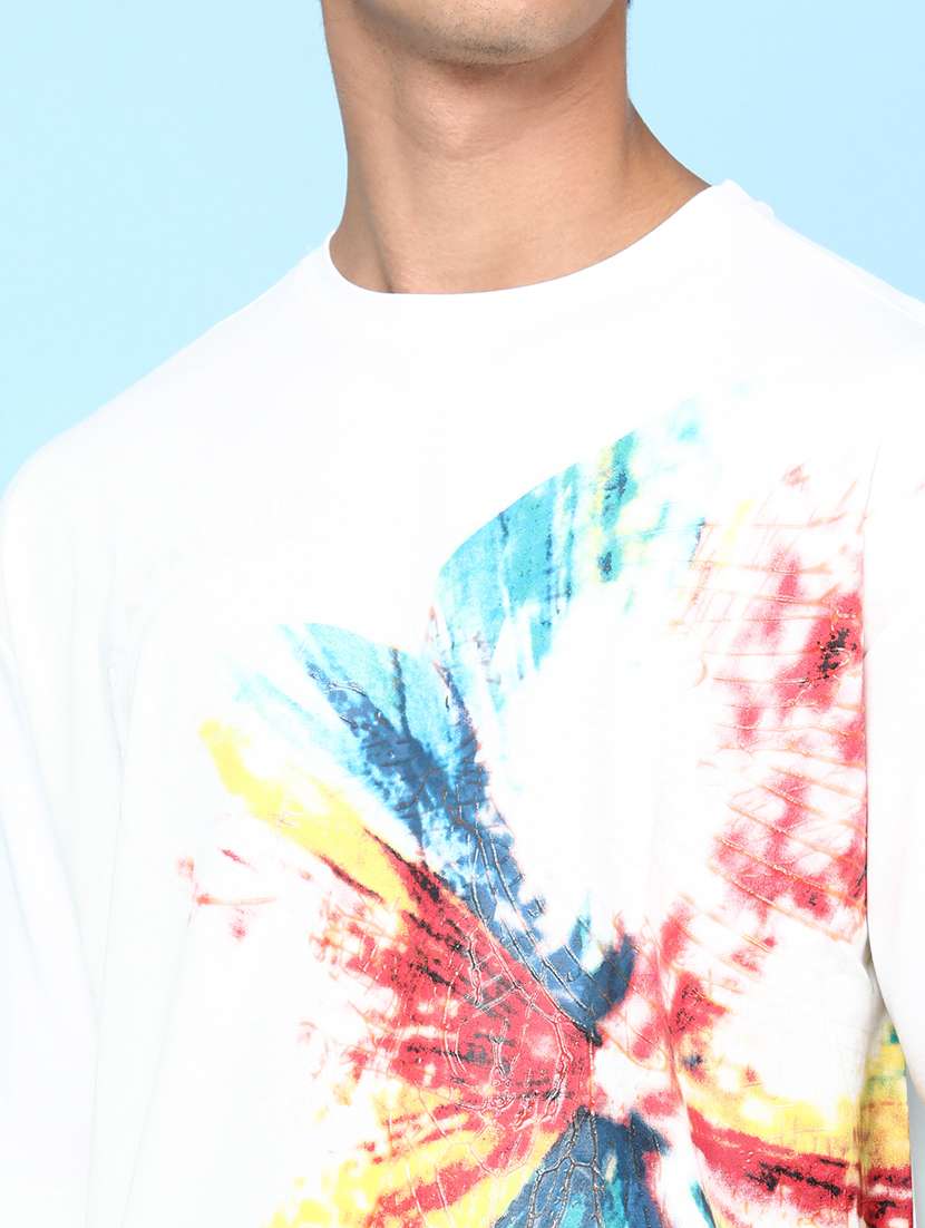 men printed short sleeves oversized t-shirt - 22175051 -  Standard Image - 1