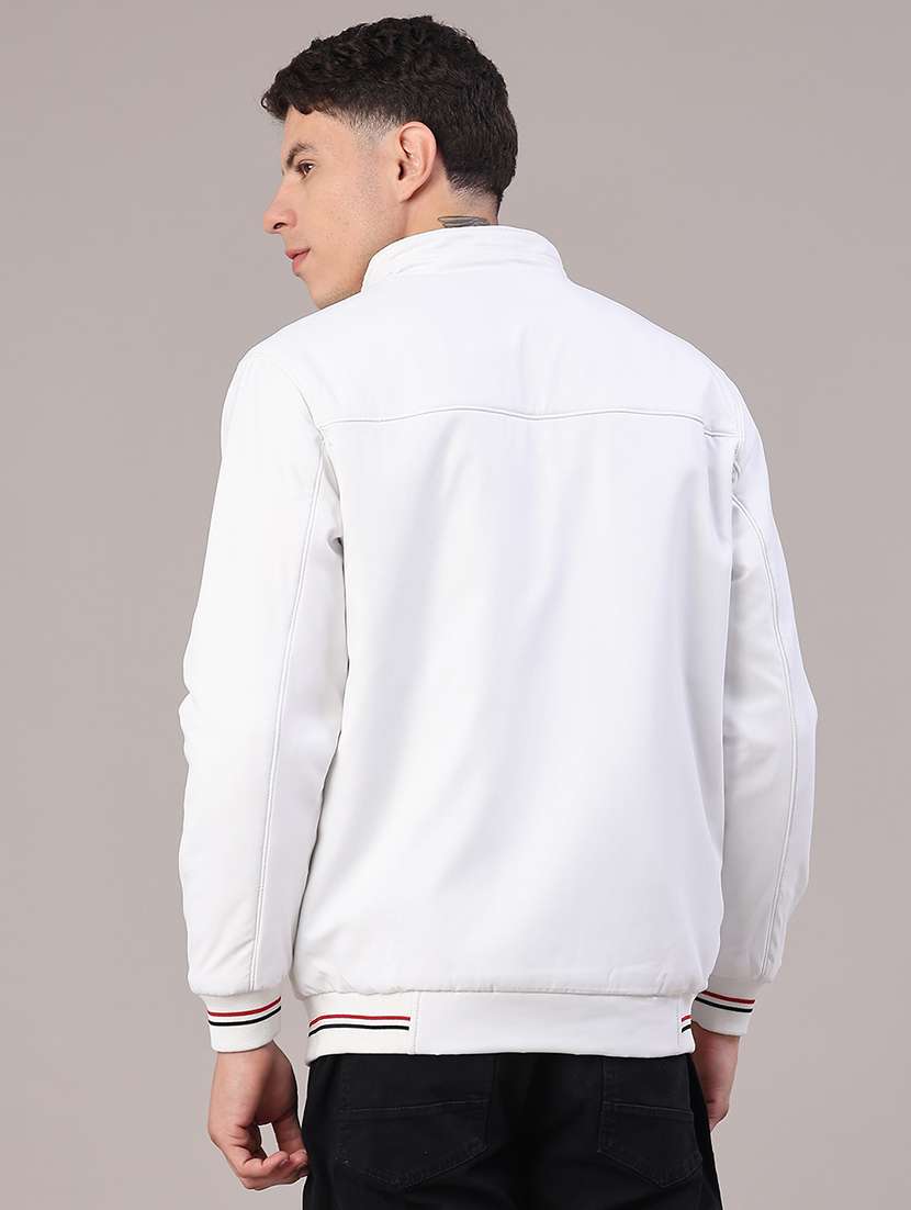 men solid long sleeve insulator bomber jacket - 22175066 -  Standard Image - 4