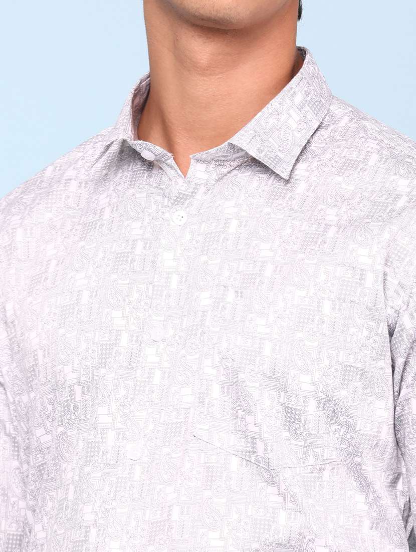 men white cotton casual shirt - 22175069 -  Standard Image - 1