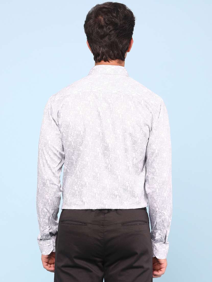 men white cotton casual shirt - 22175069 -  Standard Image - 4