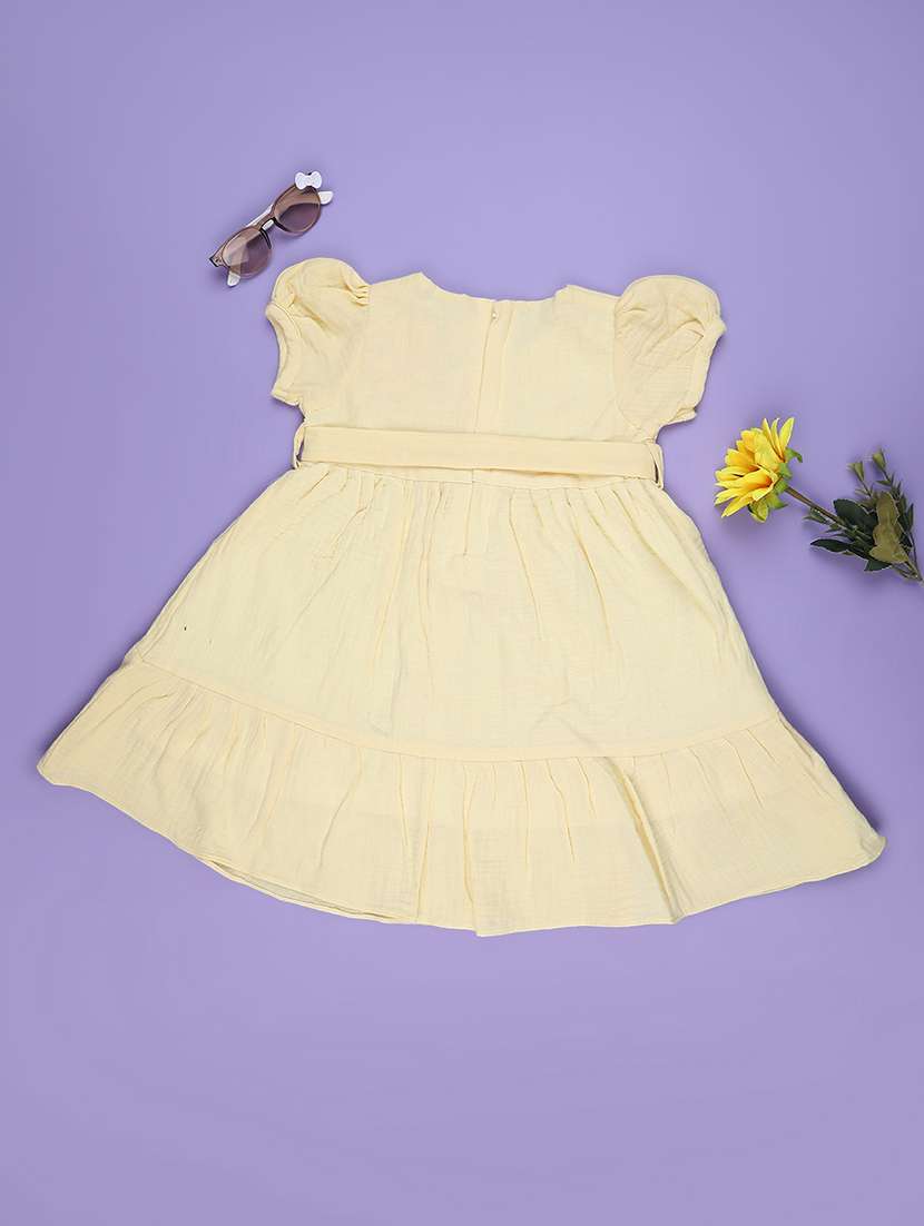 yellow cotton frock - 22175105 -  Standard Image - 1