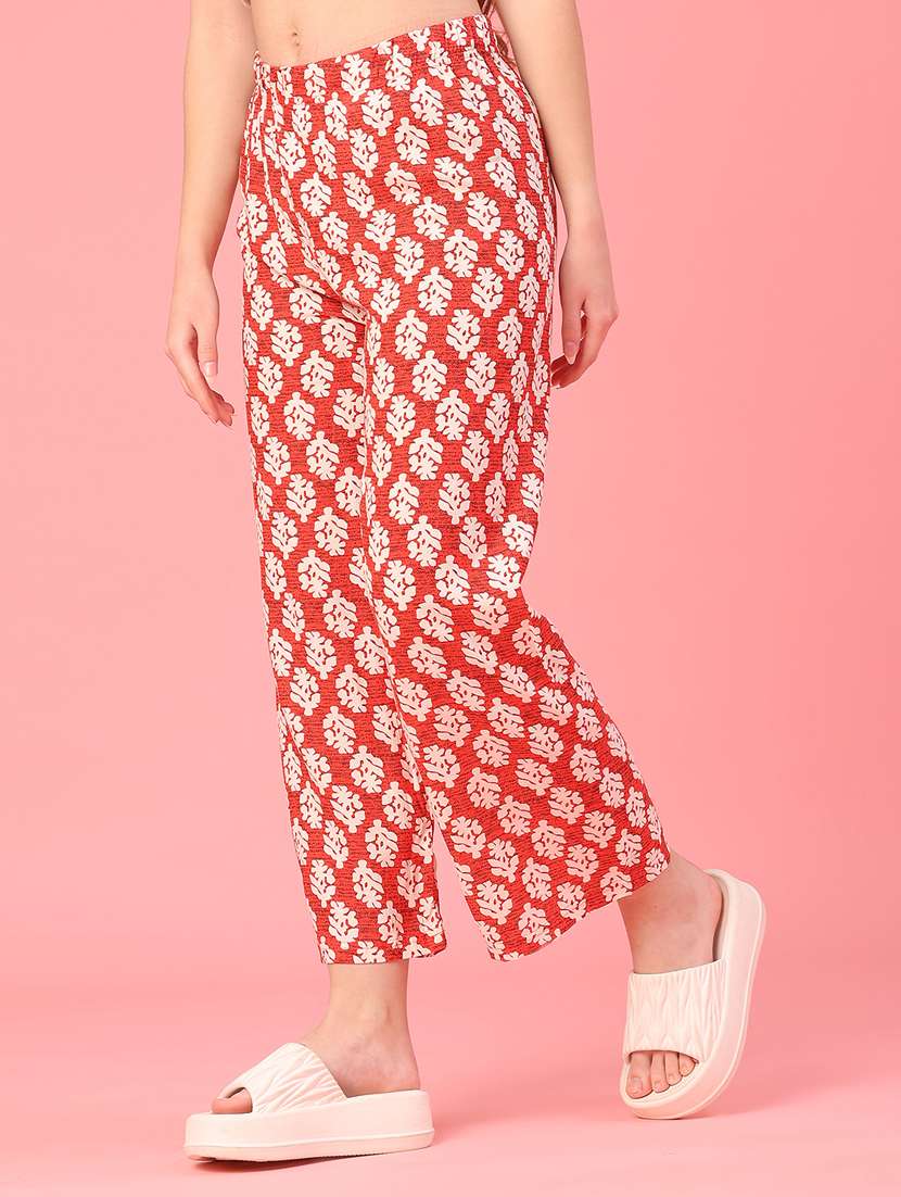 women printed mid rise palazzo - 22175331 -  Standard Image - 1