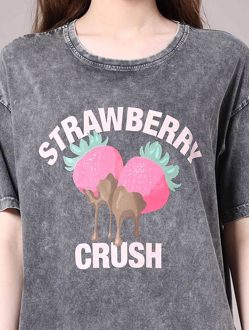 women printed short sleeve t-shirt - 22175411 -  Standard Image - 1