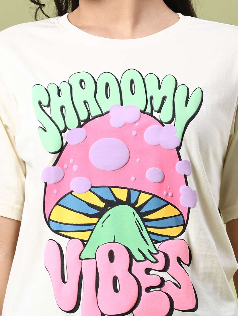 women printed short sleeve t-shirt - 22175441 -  Standard Image - 1
