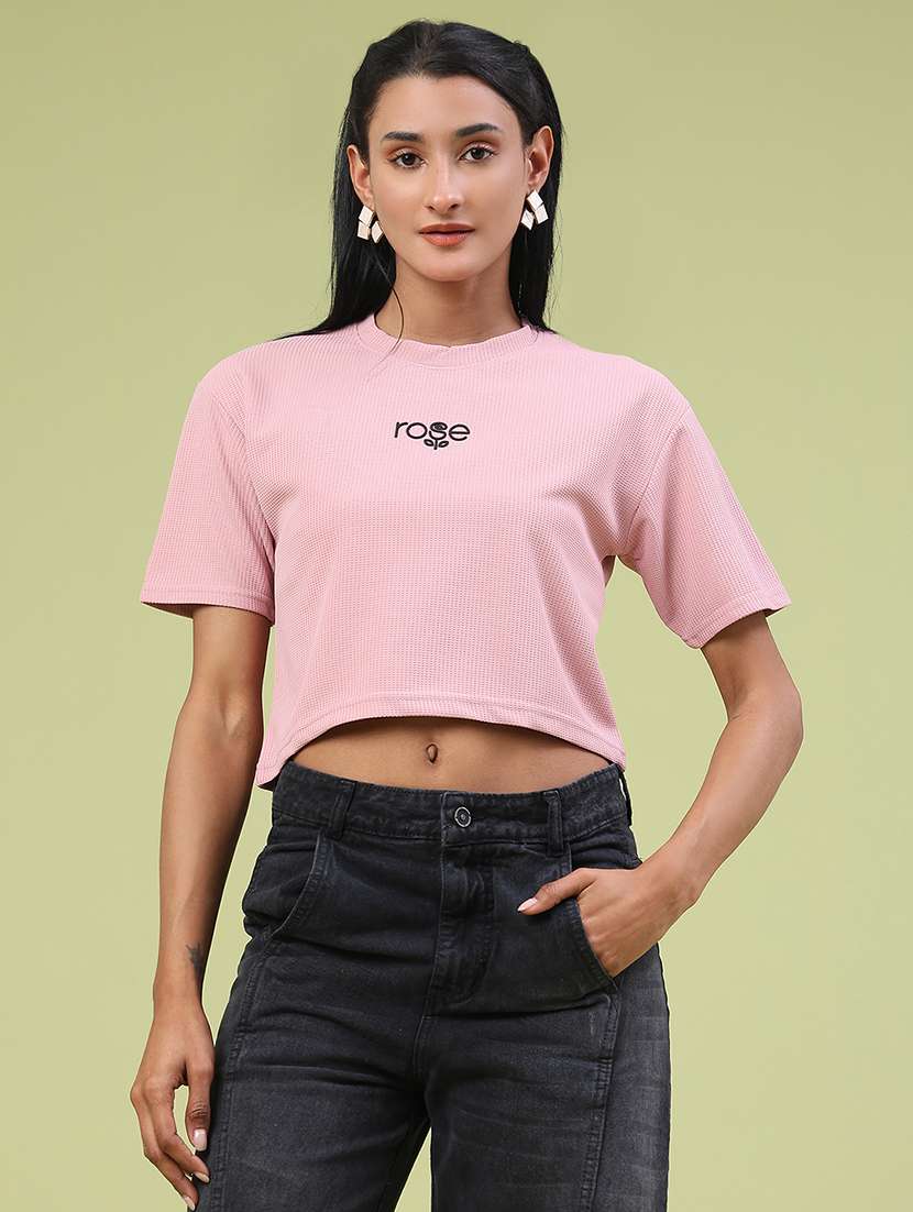 women solid short sleeve t-shirt - 22175458 -  Standard Image - 1