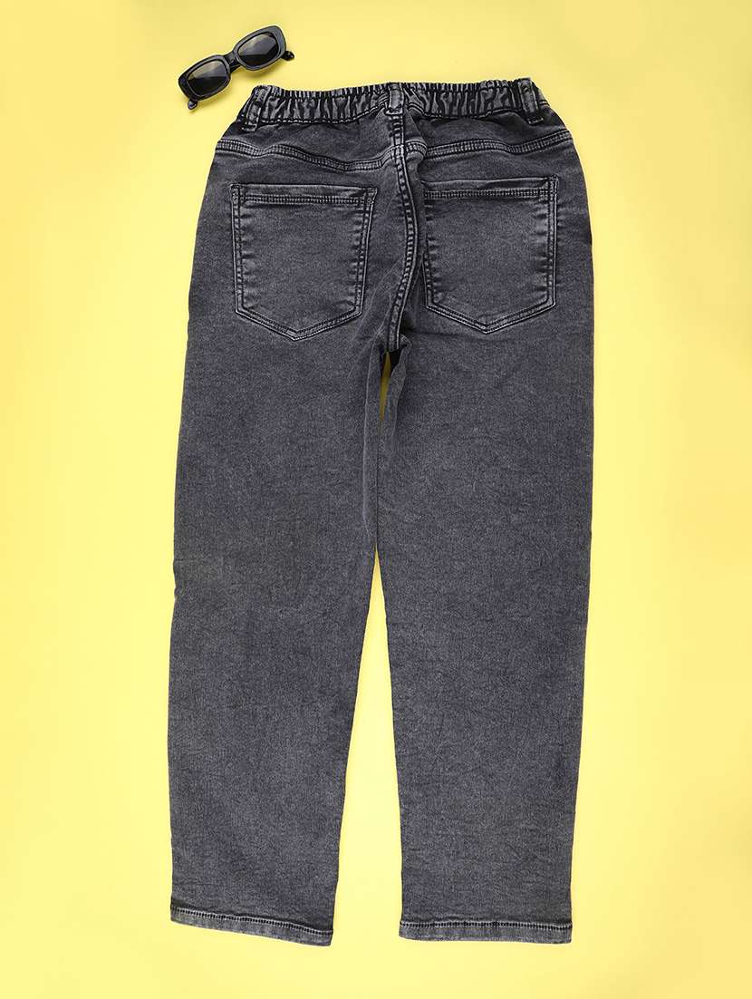 boys solid mid rise slim fit jean - 22175506 -  Standard Image - 1