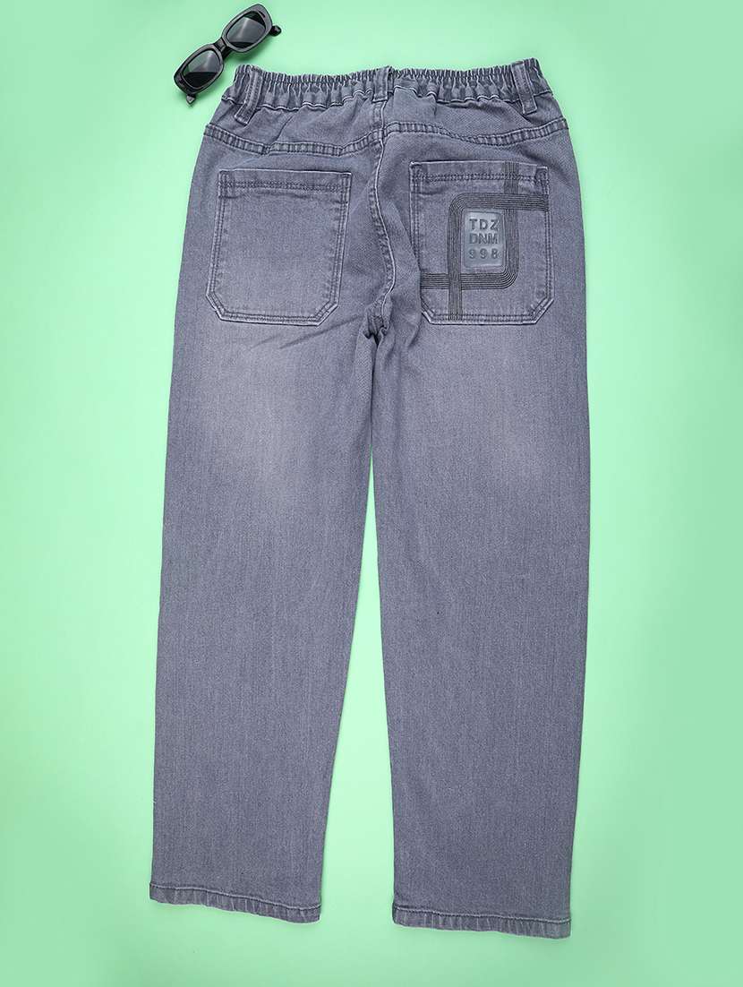 boys solid mid rise jeans - 22175530 -  Standard Image - 1