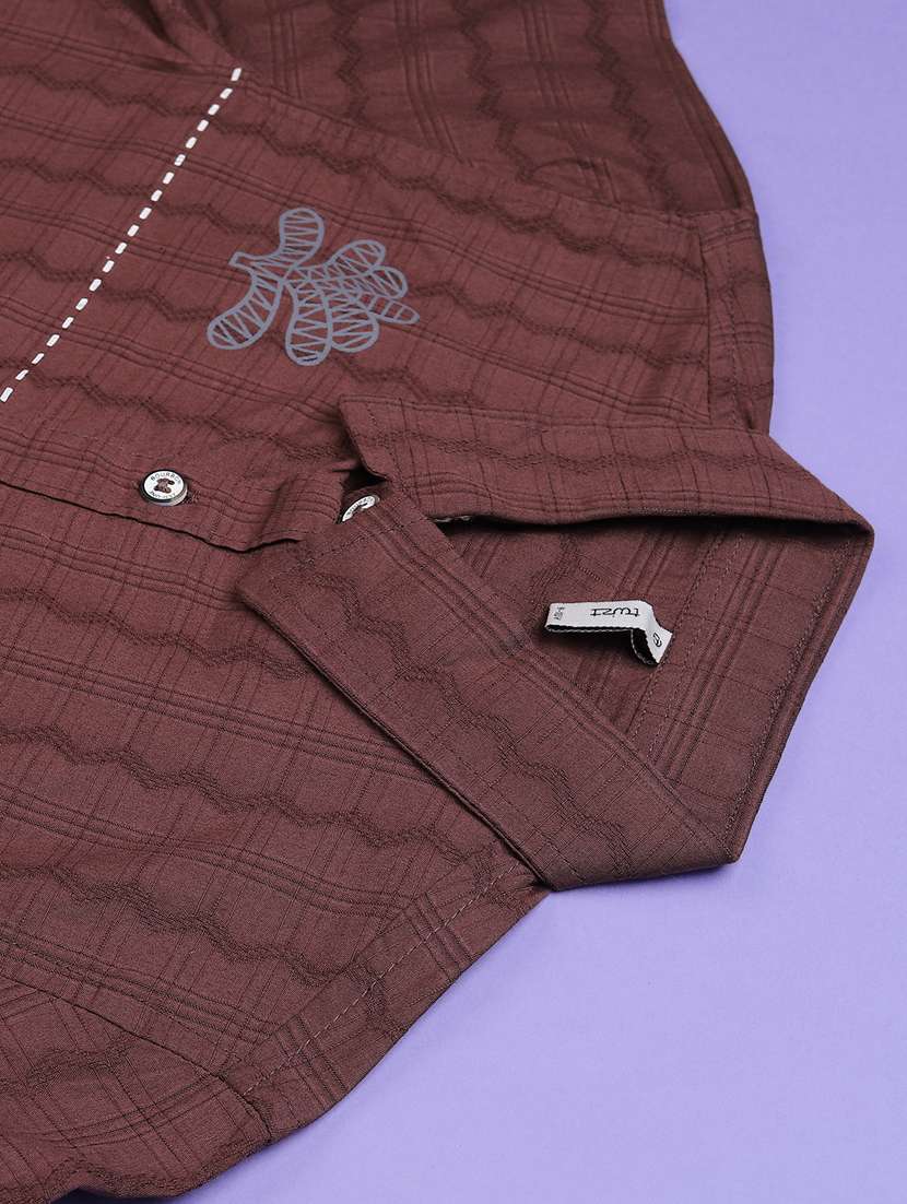 boys short collared long sleeve shirt - 22175598 -  Standard Image - 4