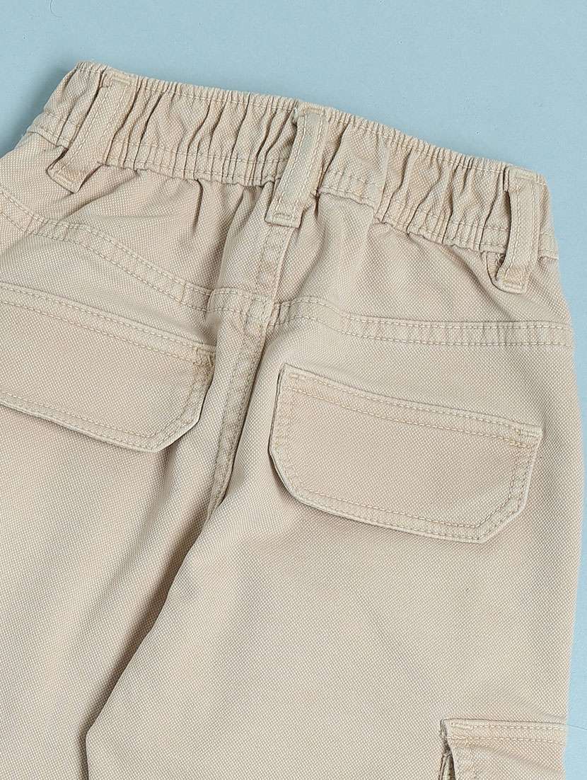 boys solid mid rise denim cargo - 22175694 -  Standard Image - 4