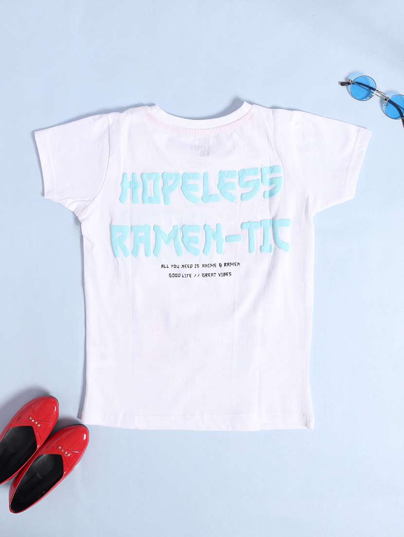 boys white cotton blend t-shirt - 22175802 -  Standard Image - 1