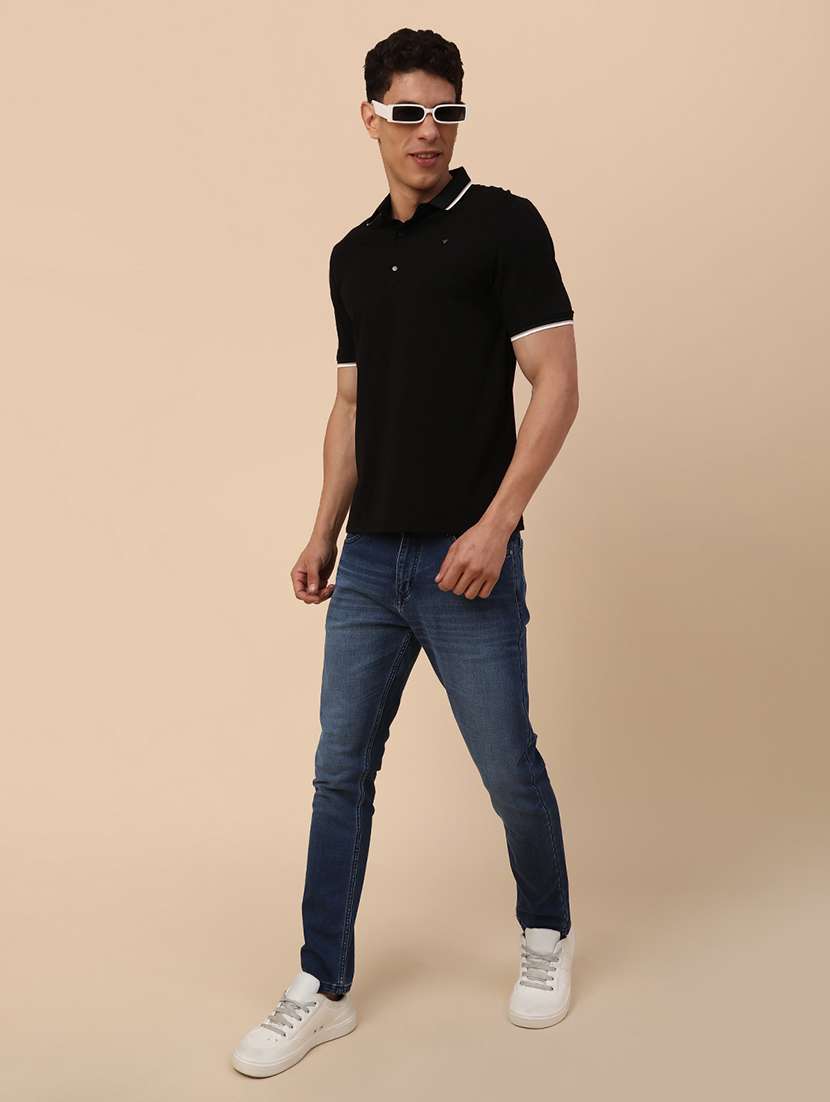 men solid short sleeves polo t-shirt - 22175834 -  Standard Image - 4