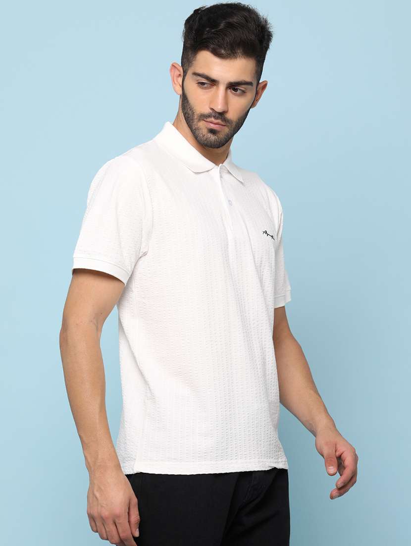 men self design short sleeve regular fit polo t-shirt - 22175837 -  Standard Image - 1