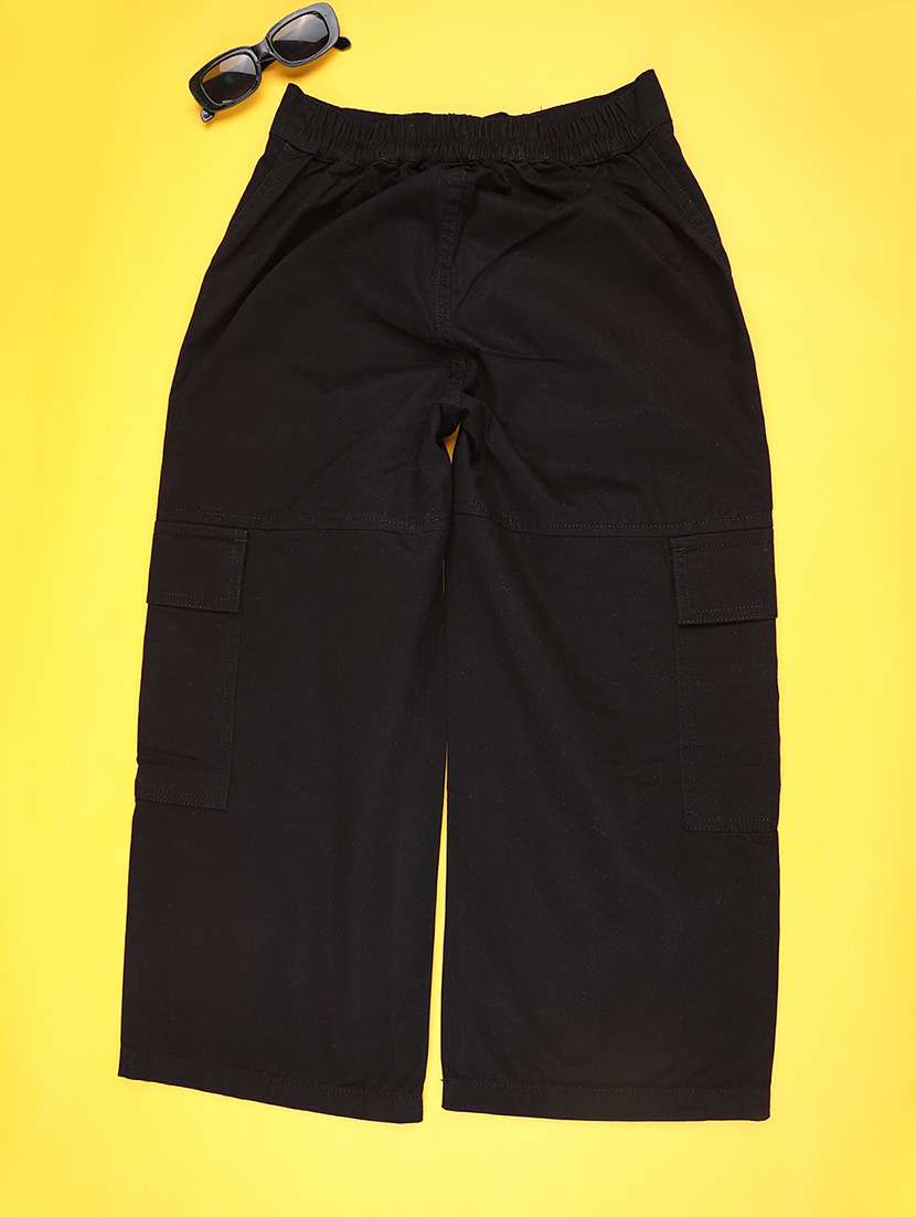 boys solid mid rise cargo - 22175869 -  Standard Image - 1