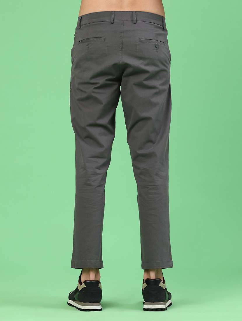 men solid mid rise chinos casual trouser - 22176083 -  Standard Image - 4