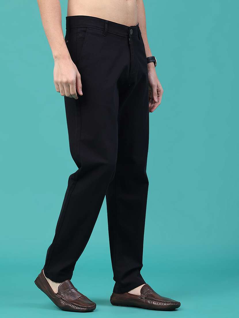 men solid mid rise chino - 22176100 -  Standard Image - 1