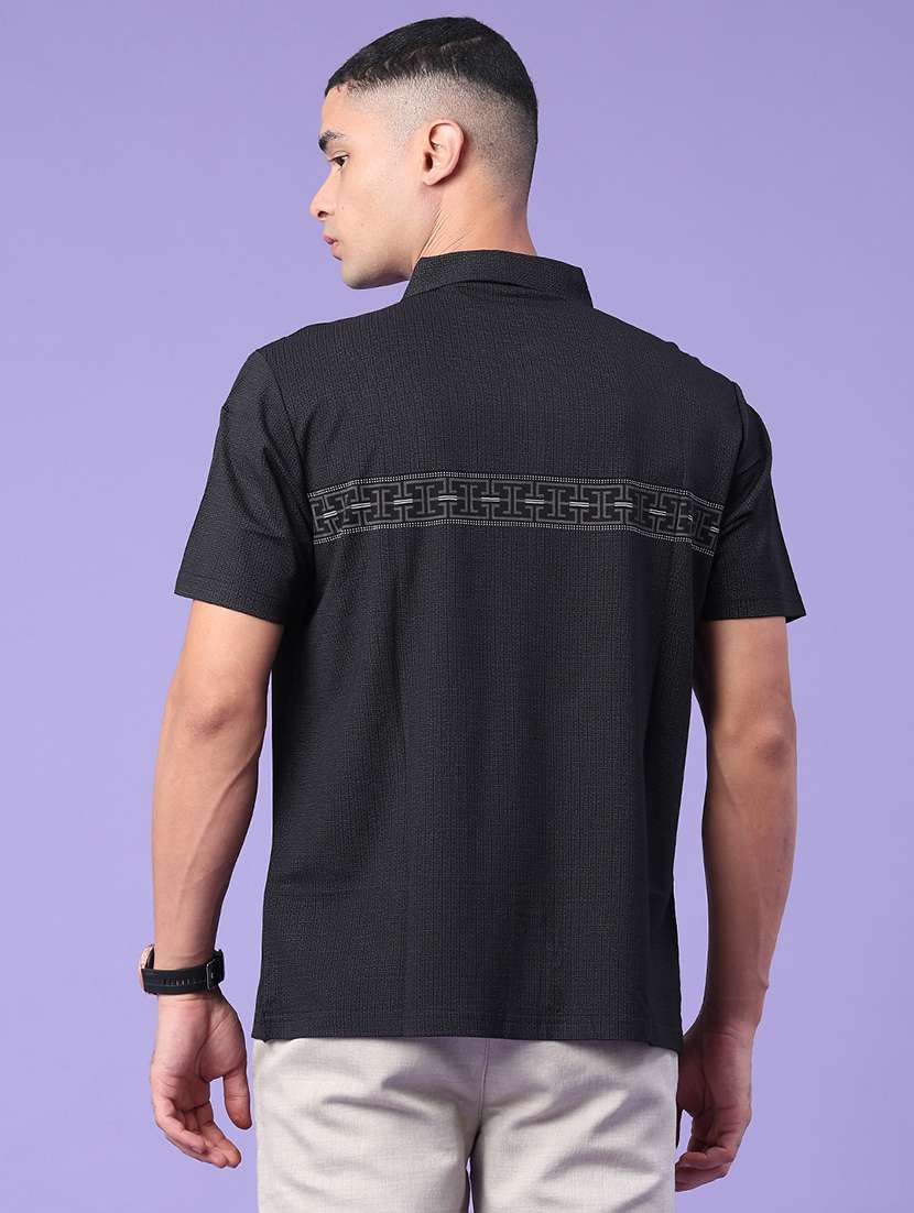 Men Printed Short Sleeves Casual Shirt - 22176215 -  Standard Image - 4
