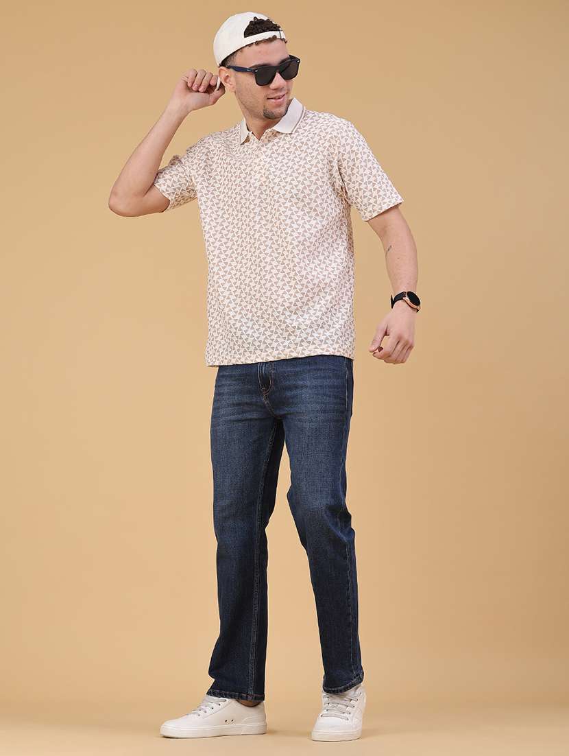 men printed short sleeve regular fit polo t-shirt - 22176232 -  Standard Image - 4