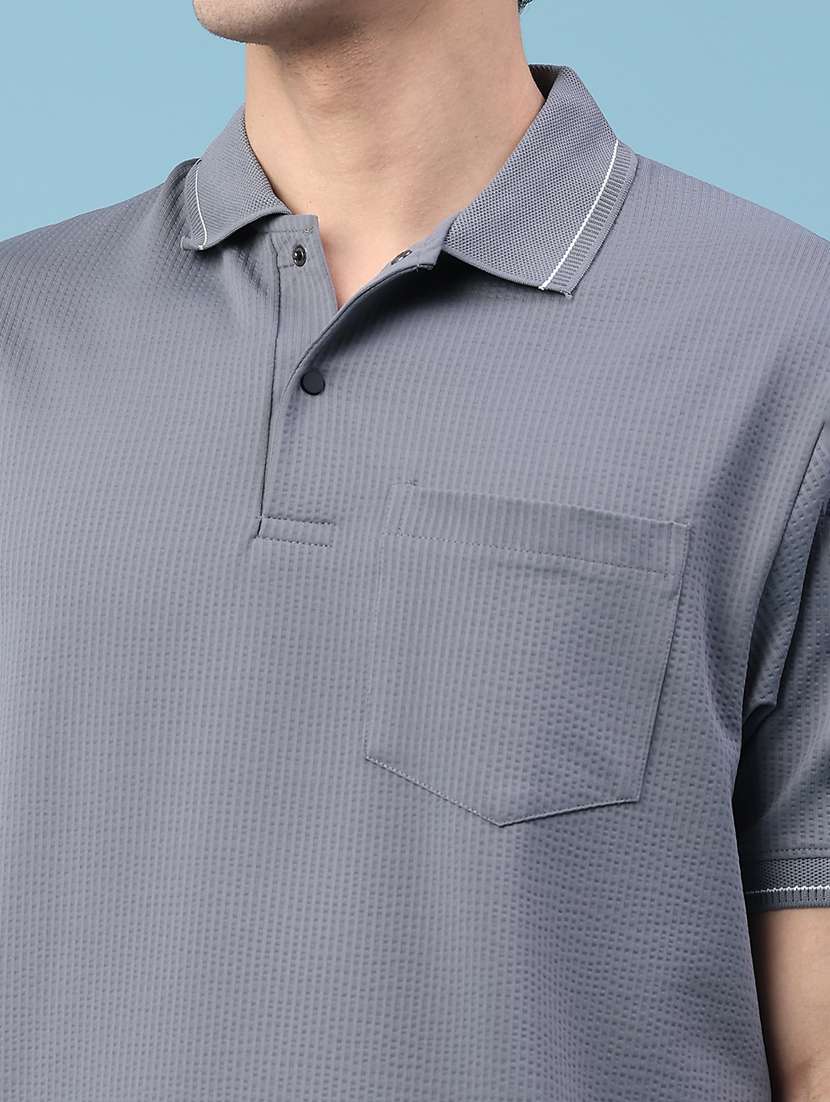 men self design short sleeve regular fit polo t-shirt - 22176247 -  Standard Image - 4