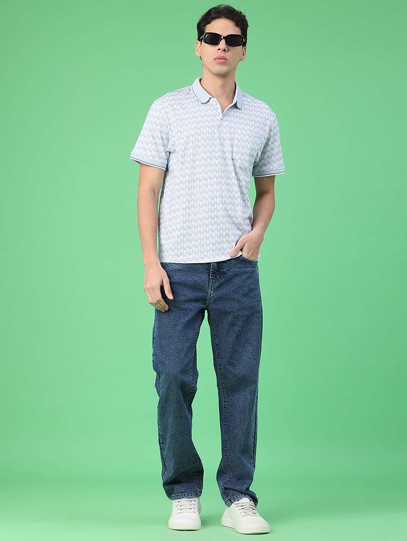 men printed short sleeve regular fit polo t-shirt - 22176249 -  Standard Image - 4