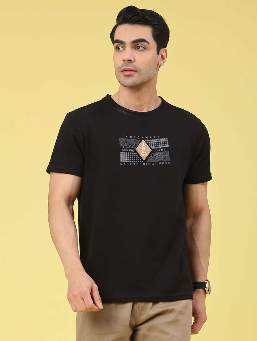 men printed short sleeve regular fit t-shirt - 22176256 -  Standard Image - 1
