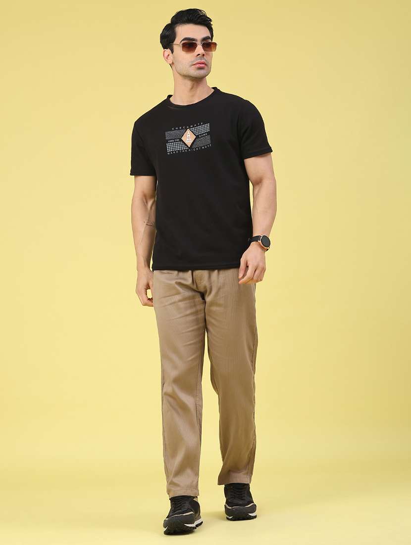 men printed short sleeve regular fit t-shirt - 22176256 -  Standard Image - 4
