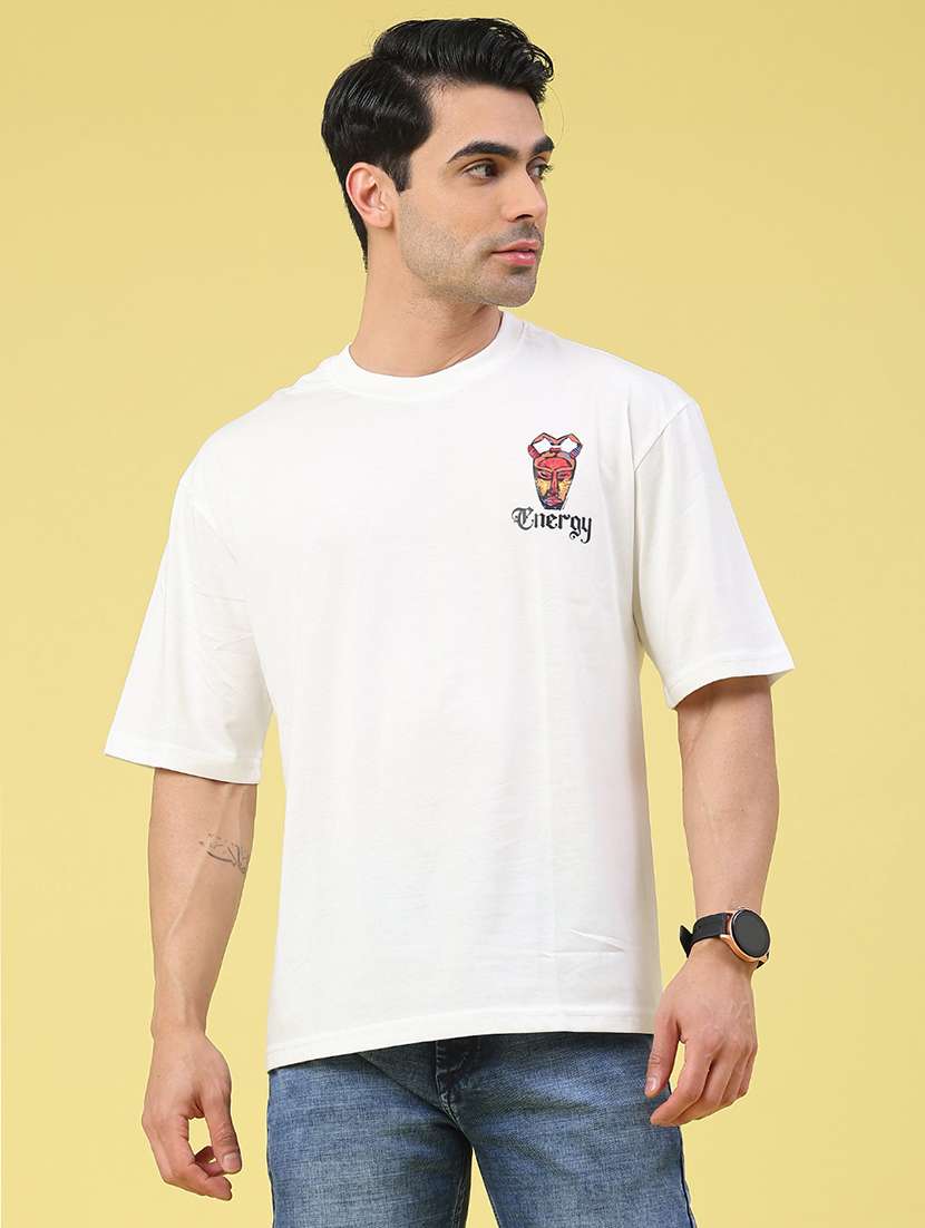 Men Printed Short Sleeve Loose Fit T-shirt - 22176261 -  Standard Image - 1