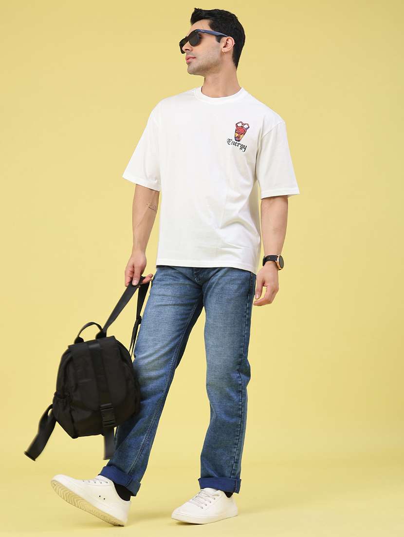 Men Printed Short Sleeve Loose Fit T-shirt - 22176261 -  Standard Image - 4