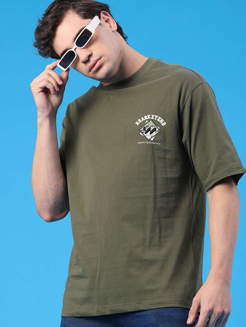 men printed short sleeve loose fit t-shirt - 22176263 -  Standard Image - 1