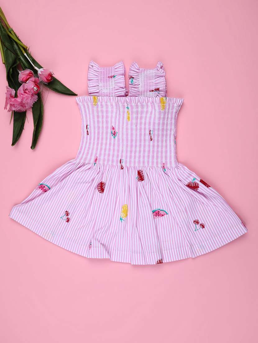 girls checkered sleeveless fit & flare dress - 22176356 -  Standard Image - 1