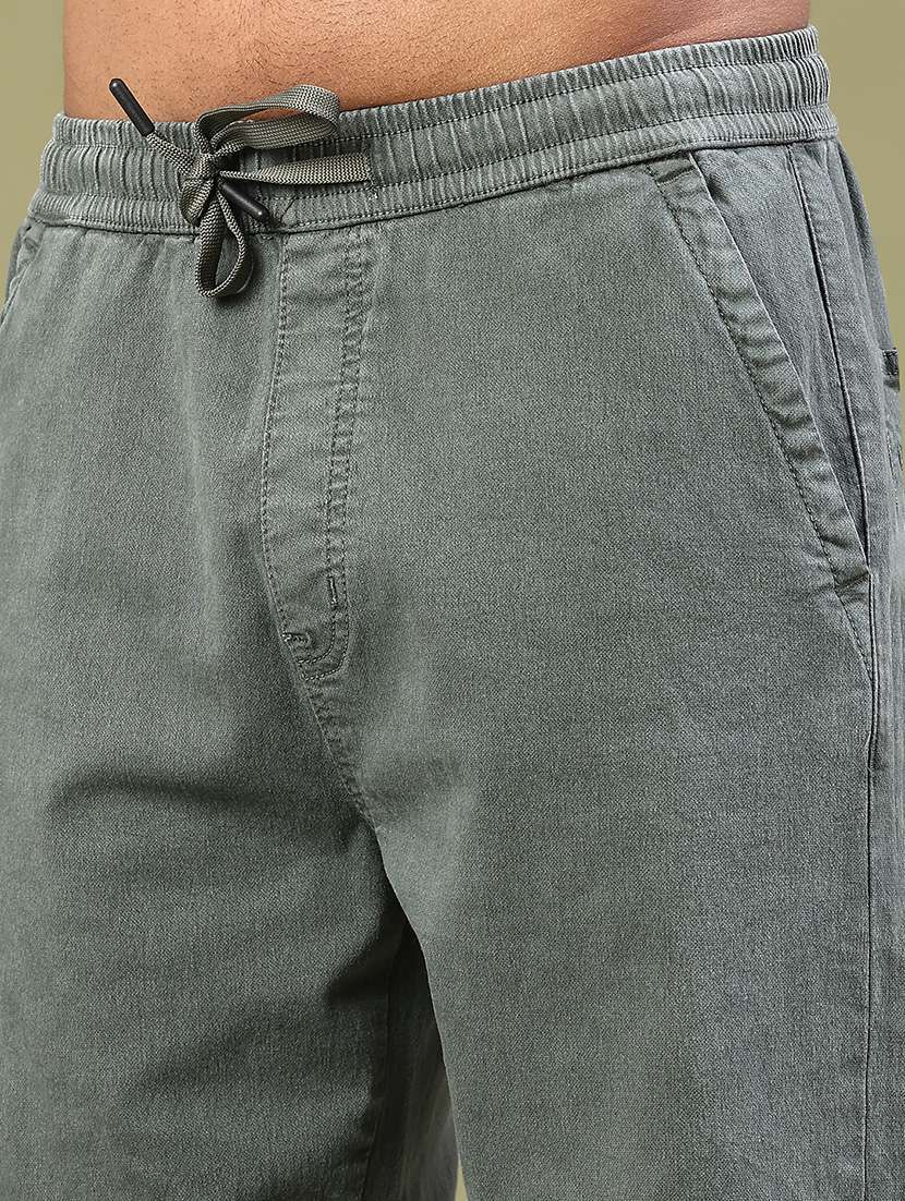 men plain mid rise full length tapered jeans - 22176436 -  Standard Image - 1