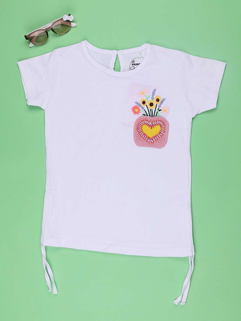 white cotton blend tshirt - 22176511 -  Standard Image - 1
