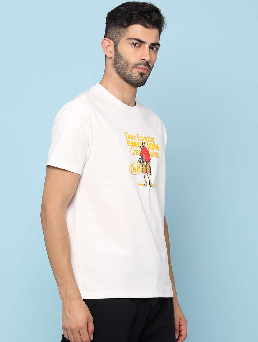 men printed short sleeve regular fit t-shirt - 22176569 -  Standard Image - 1