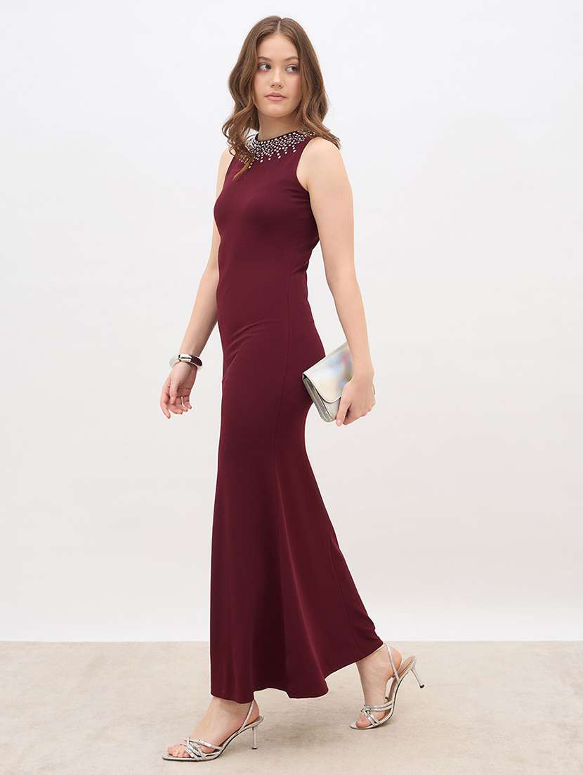 women embellished sleeveless sheath dress - 22176607 -  Standard Image - 1