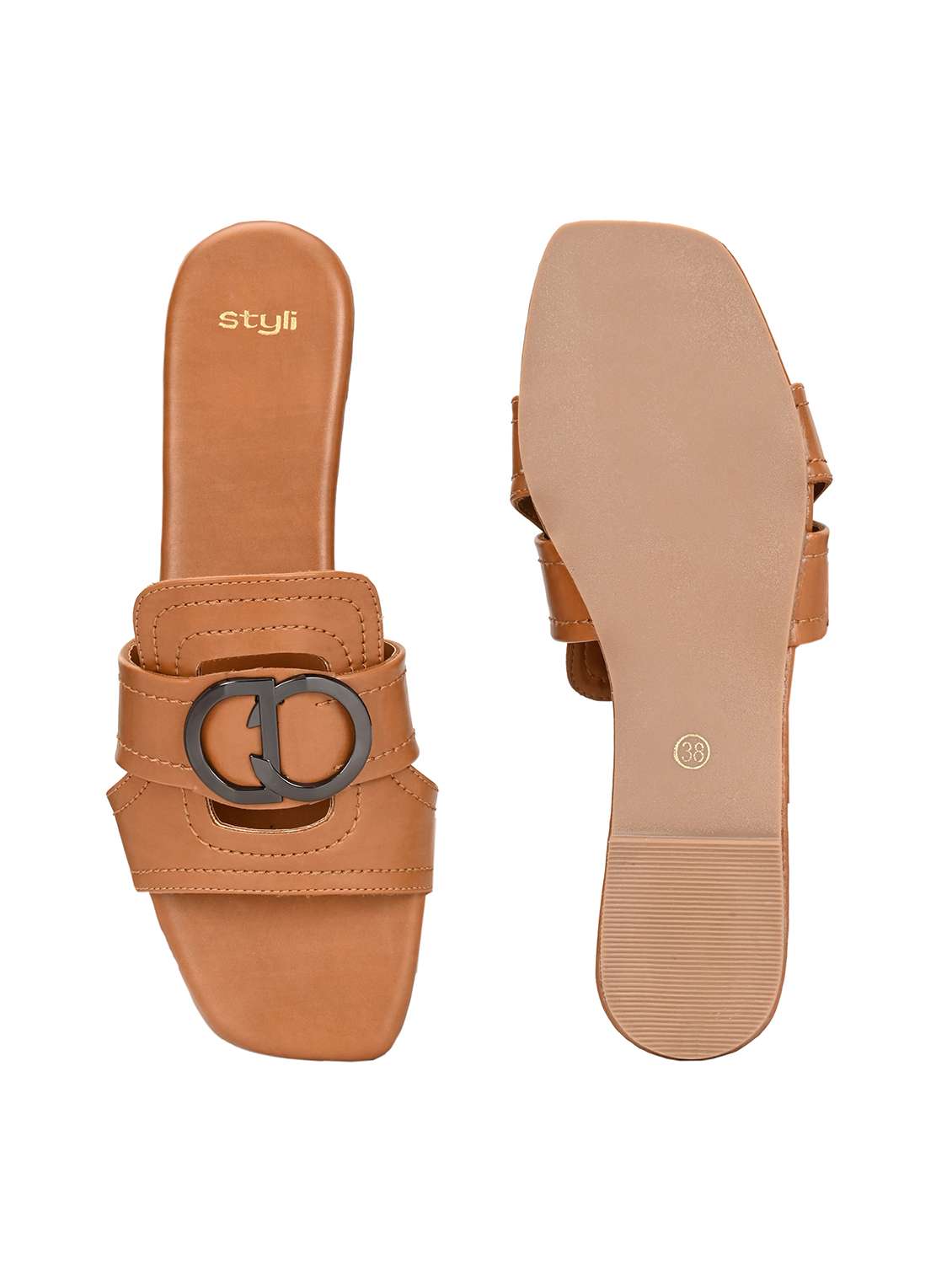 women slip on flat sandal - 22176722 -  Standard Image - 4