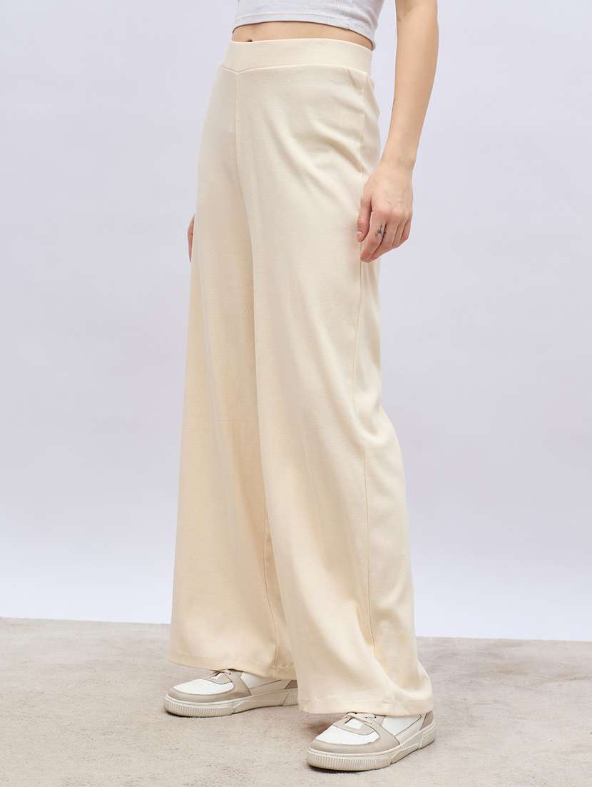 women solid mid rise track pant - 22176732 -  Standard Image - 1