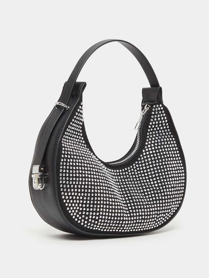 women black emebllished handbag - 22176748 -  Standard Image - 1