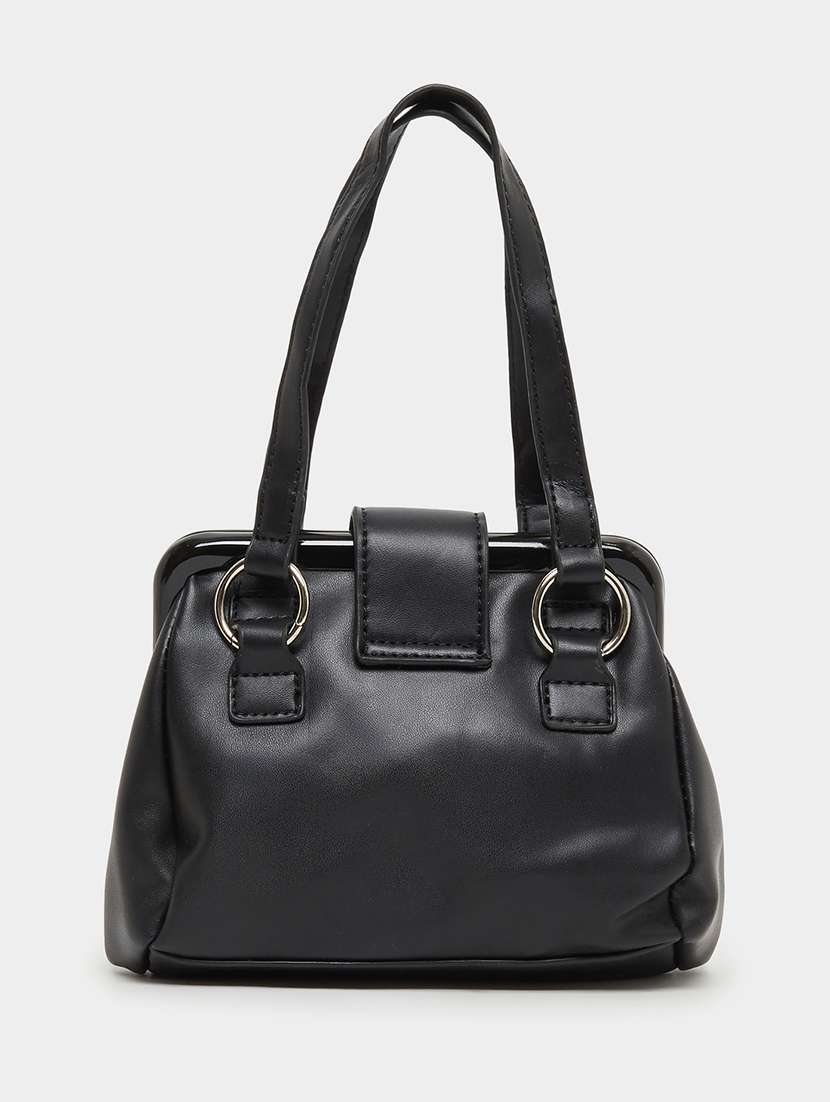 women black solid handbag - 22176751 -  Standard Image - 1