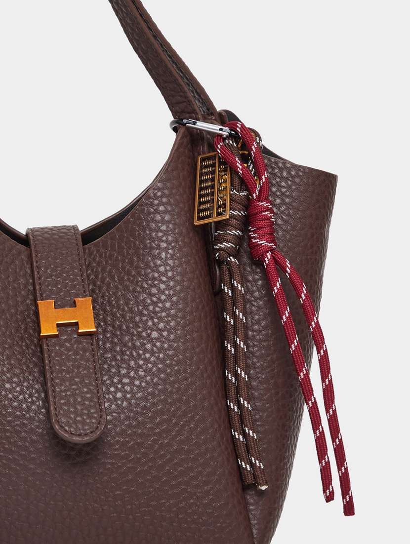 women brown solid handbag - 22176755 -  Standard Image - 4