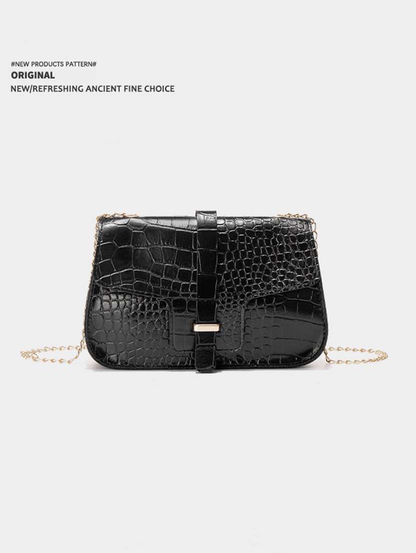 women black solid handbag - 22176762 -  Standard Image - 1