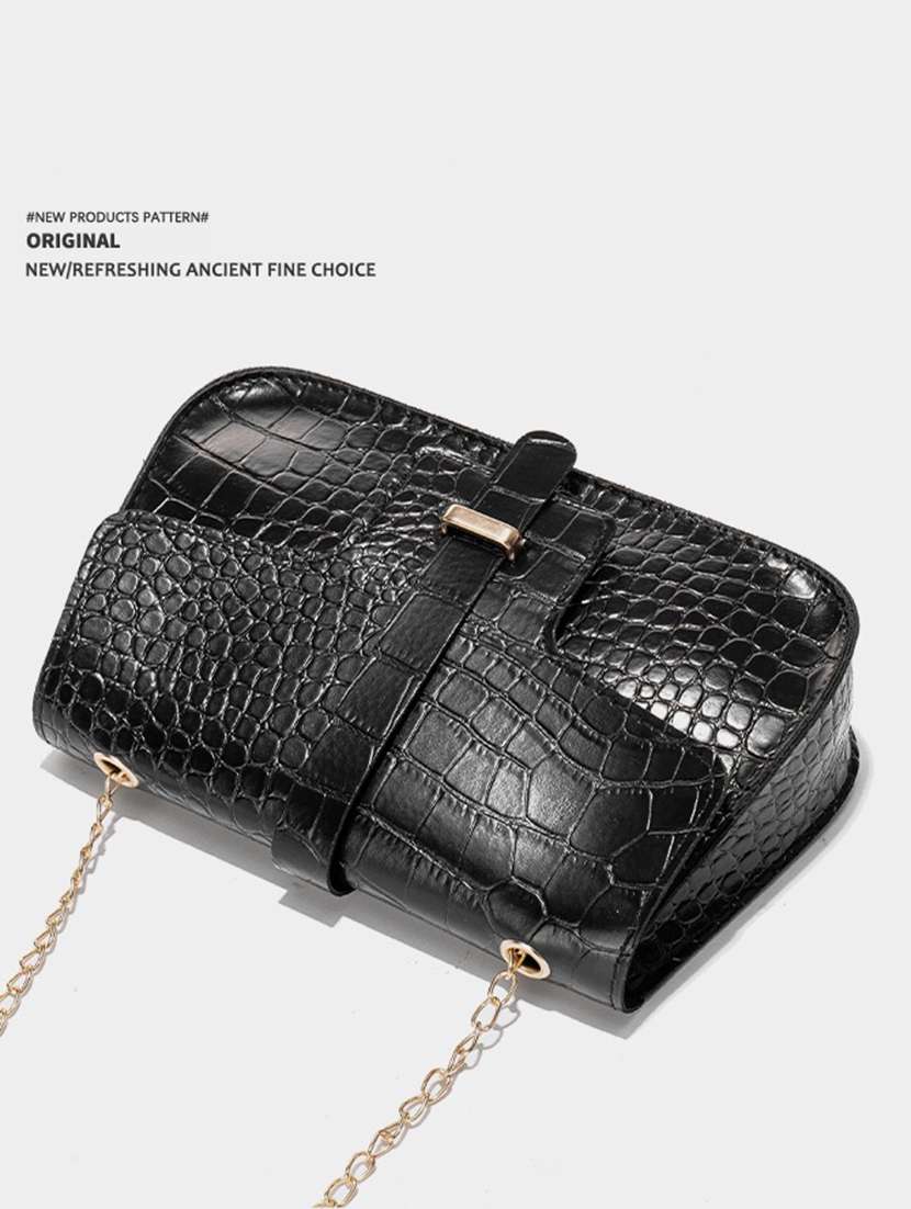 women black solid handbag - 22176762 -  Standard Image - 4