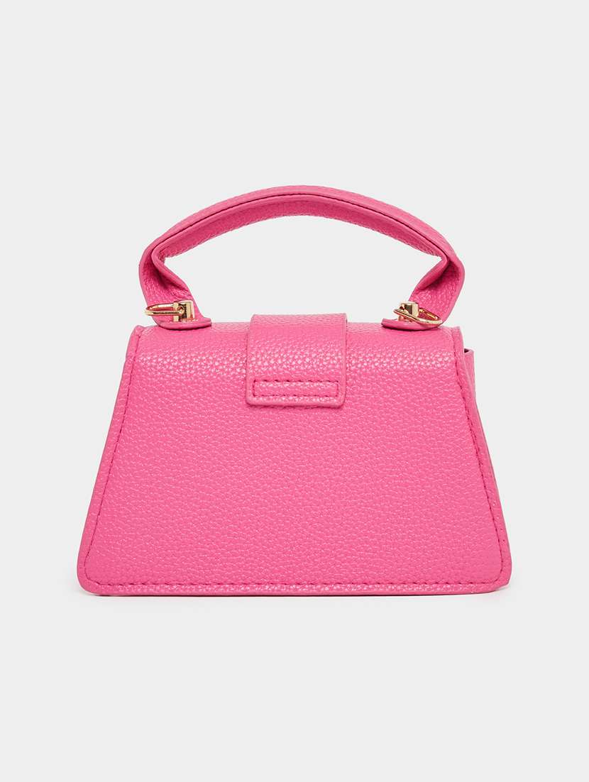women pink solid handbag - 22176766 -  Standard Image - 1