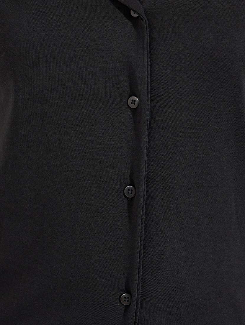 women solid short sleeve nightwear pyjma set - 22176778 -  Standard Image - 4