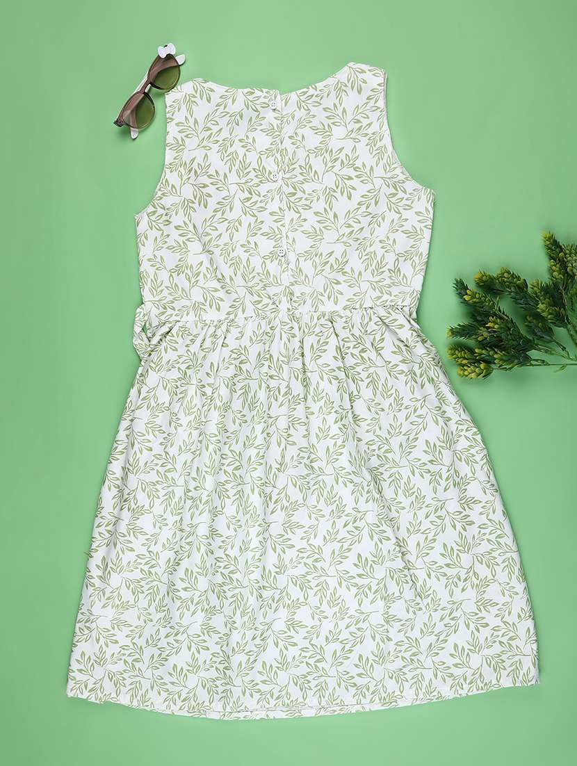 girls printed sleeveless frock - 22176834 -  Standard Image - 1