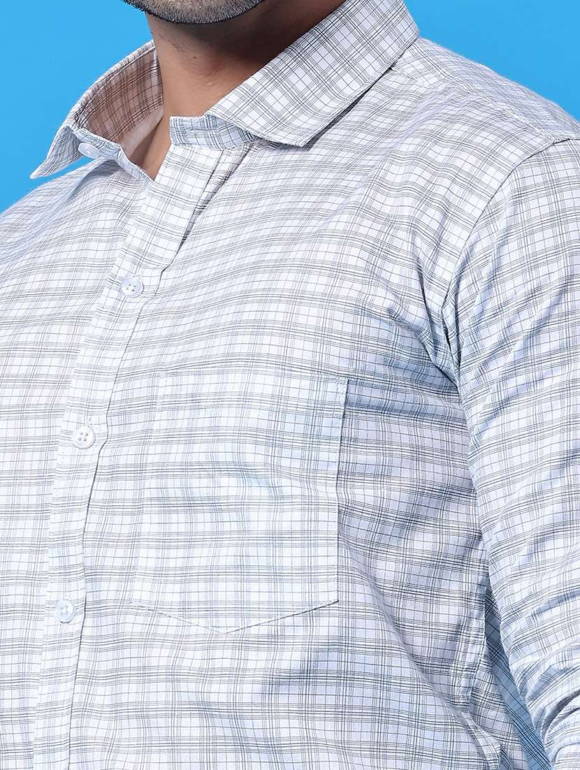 blue cotton formal shirt - 22176859 -  Standard Image - 1