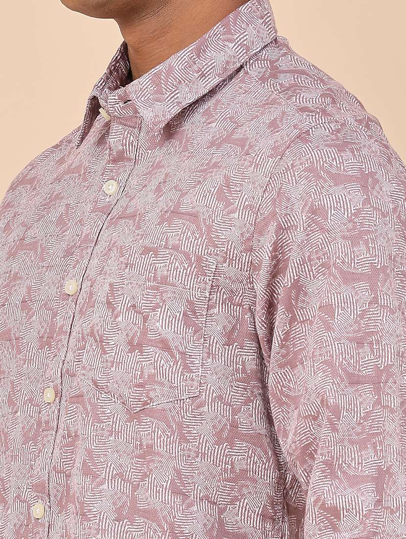 men printed long sleeves casual shirt - 22176871 -  Standard Image - 1